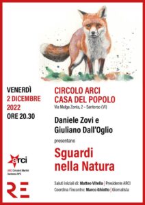 "Sguardi nella natura" con Daniele Zovi e Giuliano Dall'Oglio @ Circolo Arci Casa del Popolo